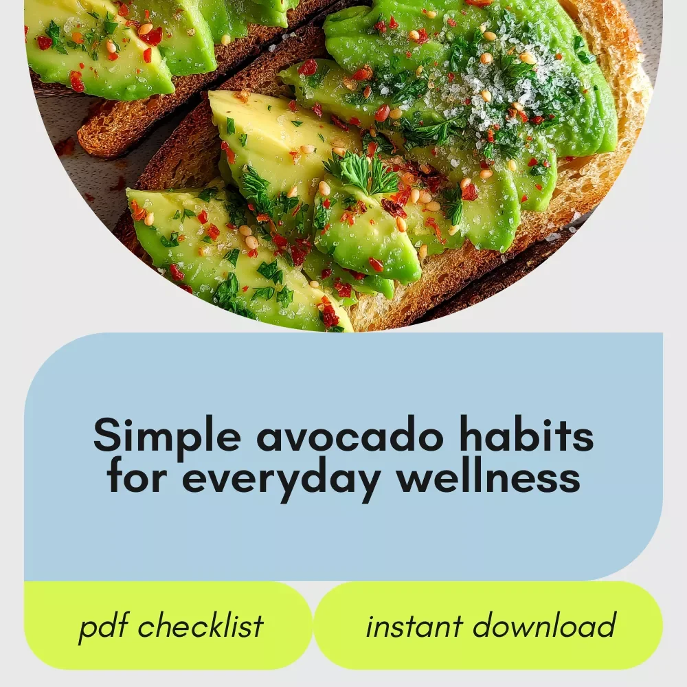 The Ultimate Avocado Glow-Up Checklist – How Is Avocado Good for You Wellness Guide, Smart Eating Printable, Healthy Fats Food Tracker