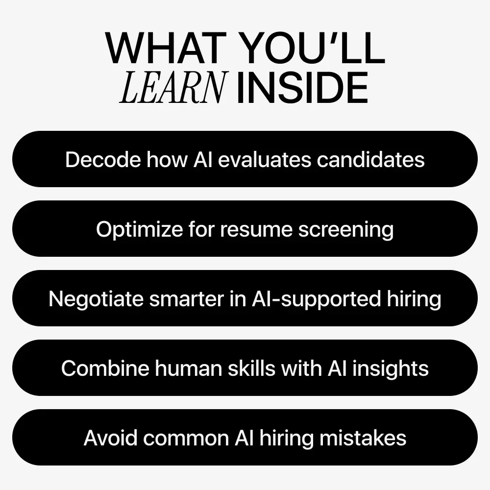 How AI Shapes Hiring Decisions – Practical Guide to AI Hiring, Job Offers & Smart Career Strategies | Digital Download eBook