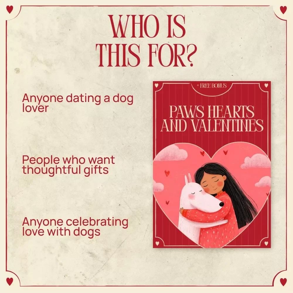 Paws Hearts and Valentines – A Thoughtful Valentine’s Day Guide for Dog Lovers | Digital Download Gift