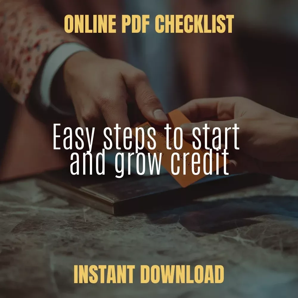 Your Fun & Friendly Roadmap to Building Credit from Zero | Step-by-Step Printable Checklist | Learn How to Build Credit With No Credit | Digital Download