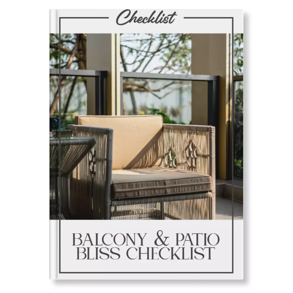 Balcony & Patio Bliss Checklist | Outdoor Decor Guide, Small Space Makeover, Cozy Balcony Ideas, Instant Digital Download