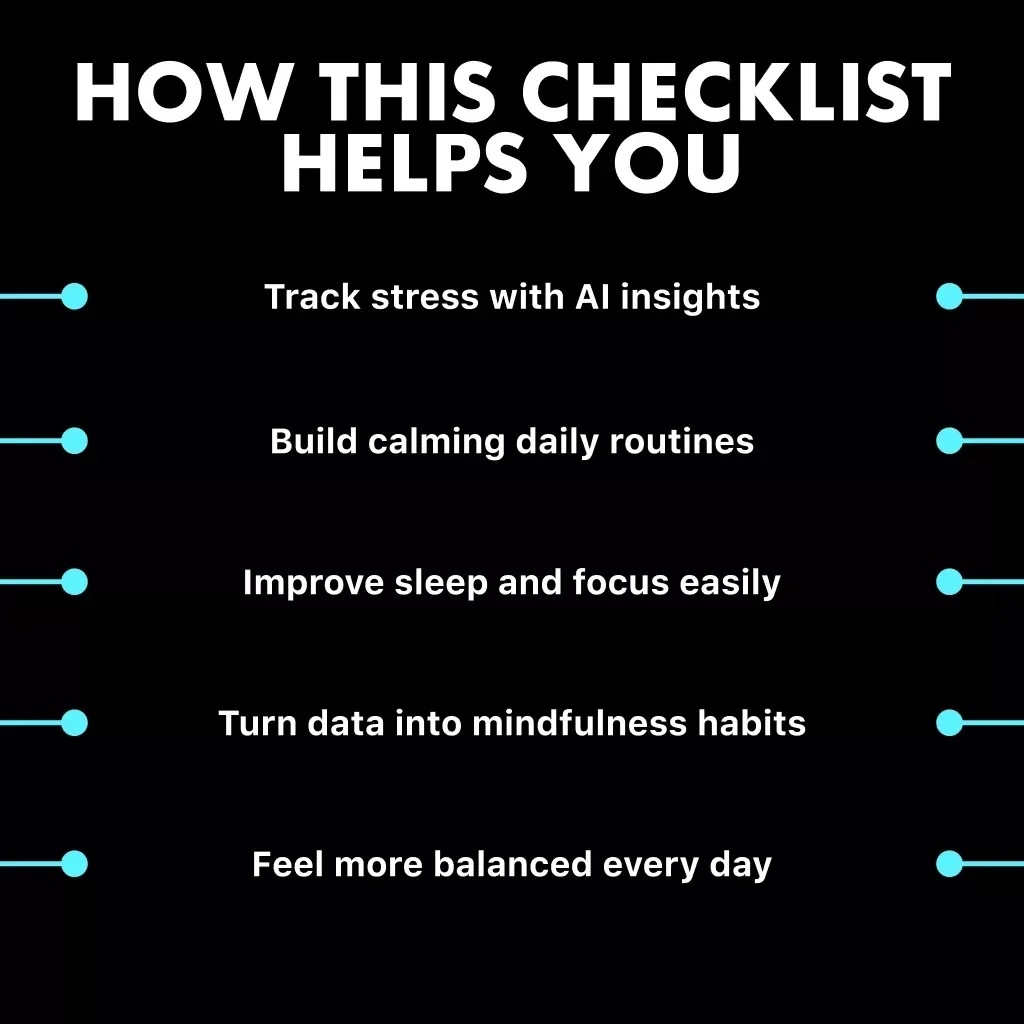 How to Use AI to Measure Stress Levels Checklist | Digital Wellness & Mindfulness Guide for Tracking Emotions, Biofeedback & Smart Health Insights