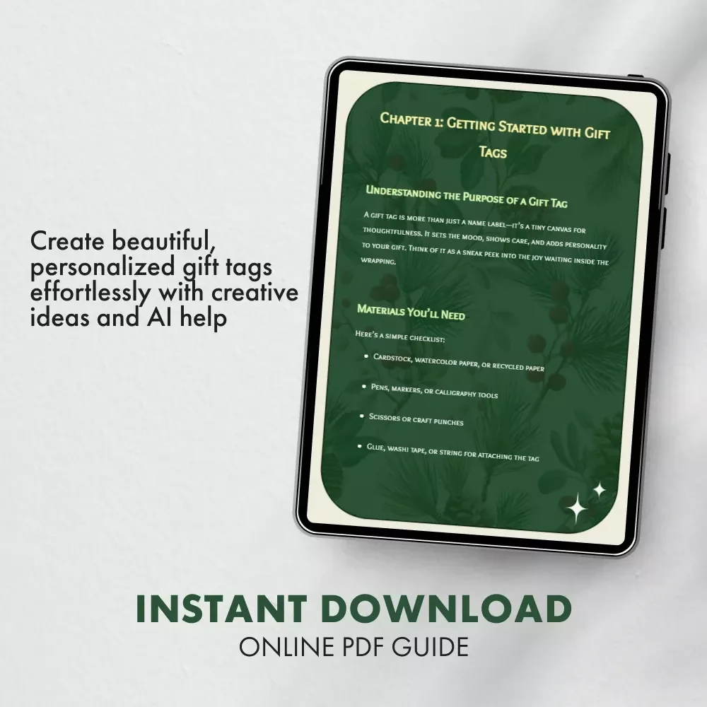 Personal Touches for Your Gift Tags | How to Make a Personalized Gift Tag | DIY Gift Tag Guide, eBook & Checklist for Handmade Presents
