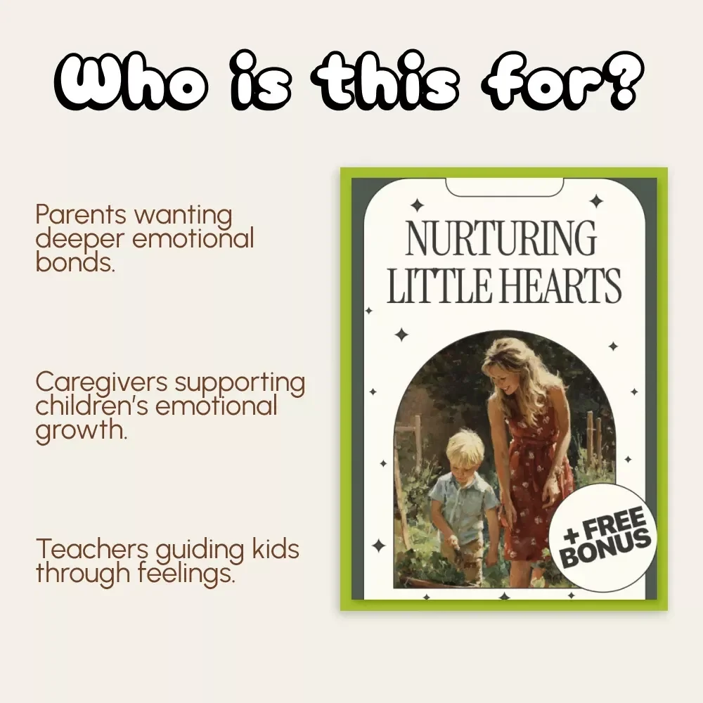 Nurturing Little Hearts | A Parent’s Guide on How to Support Your Child’s Emotional Development | Printable Digital Download, eBook & Checklist for Mindful Parenting