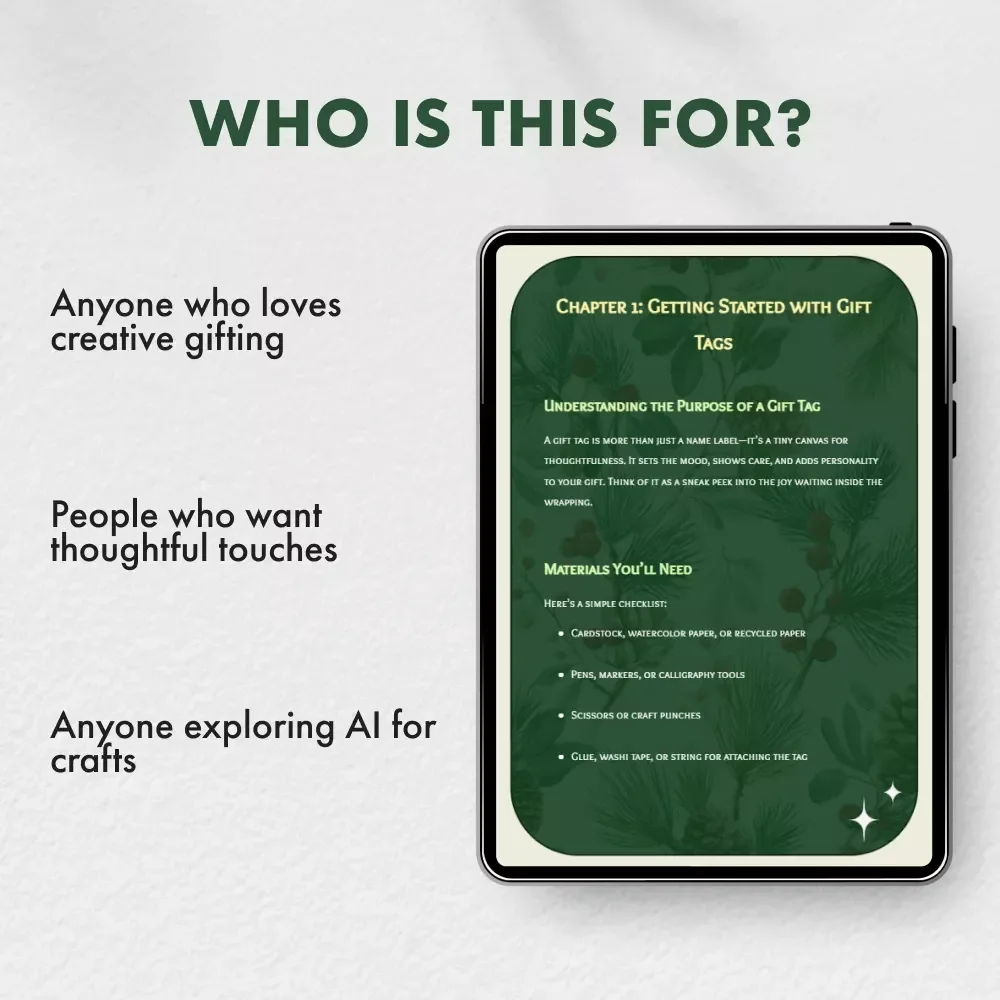 Personal Touches for Your Gift Tags | How to Make a Personalized Gift Tag | DIY Gift Tag Guide, eBook & Checklist for Handmade Presents