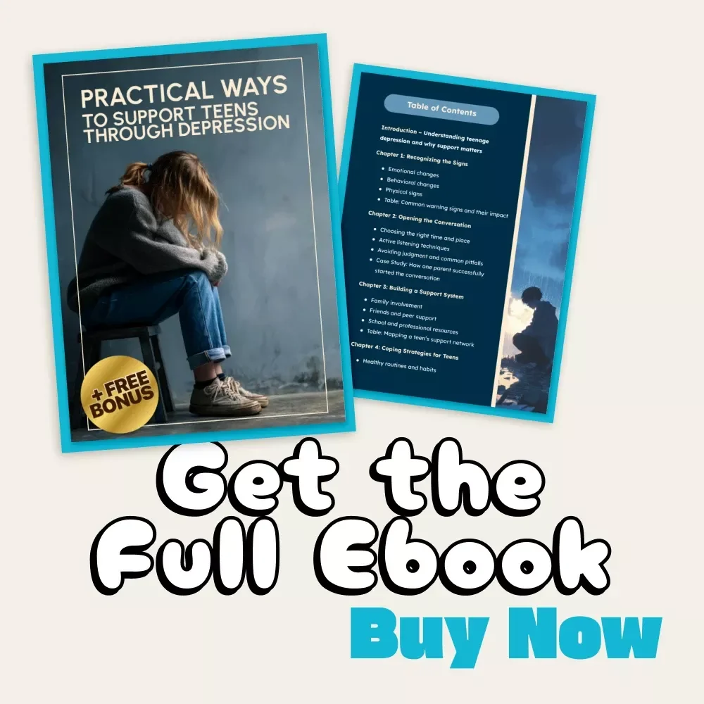 Practical Ways to Support Teens Through Depression | Mental Health eBook for Parents & Caregivers | How to Handle Teenage Depression Digital Download