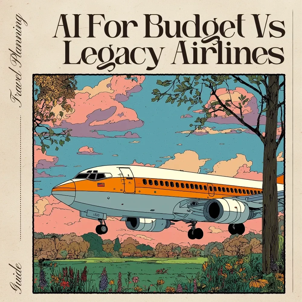 AI for Budget vs Legacy Airlines | Travel Comparison Guide | Smart Flight Choice Digital Download | AI to Compare Budget vs Legacy Airlines | Printable Travel Planner