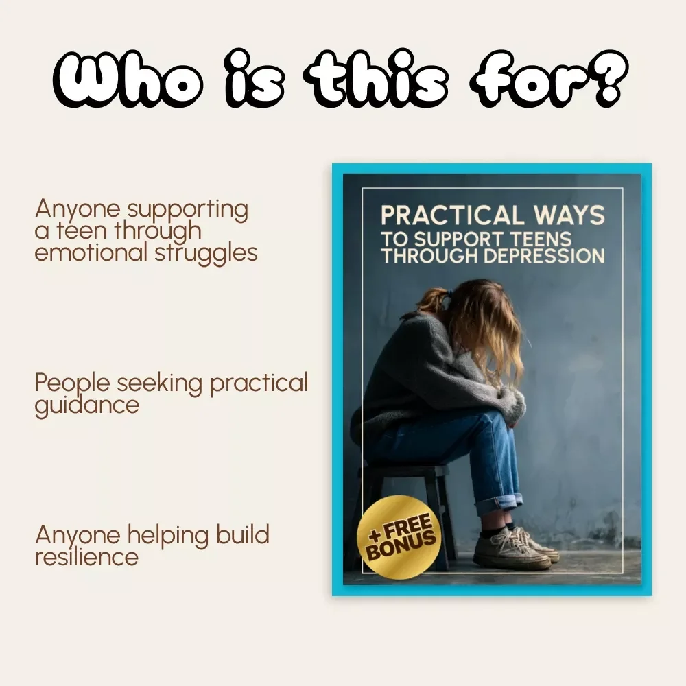 Practical Ways to Support Teens Through Depression | Mental Health eBook for Parents & Caregivers | How to Handle Teenage Depression Digital Download
