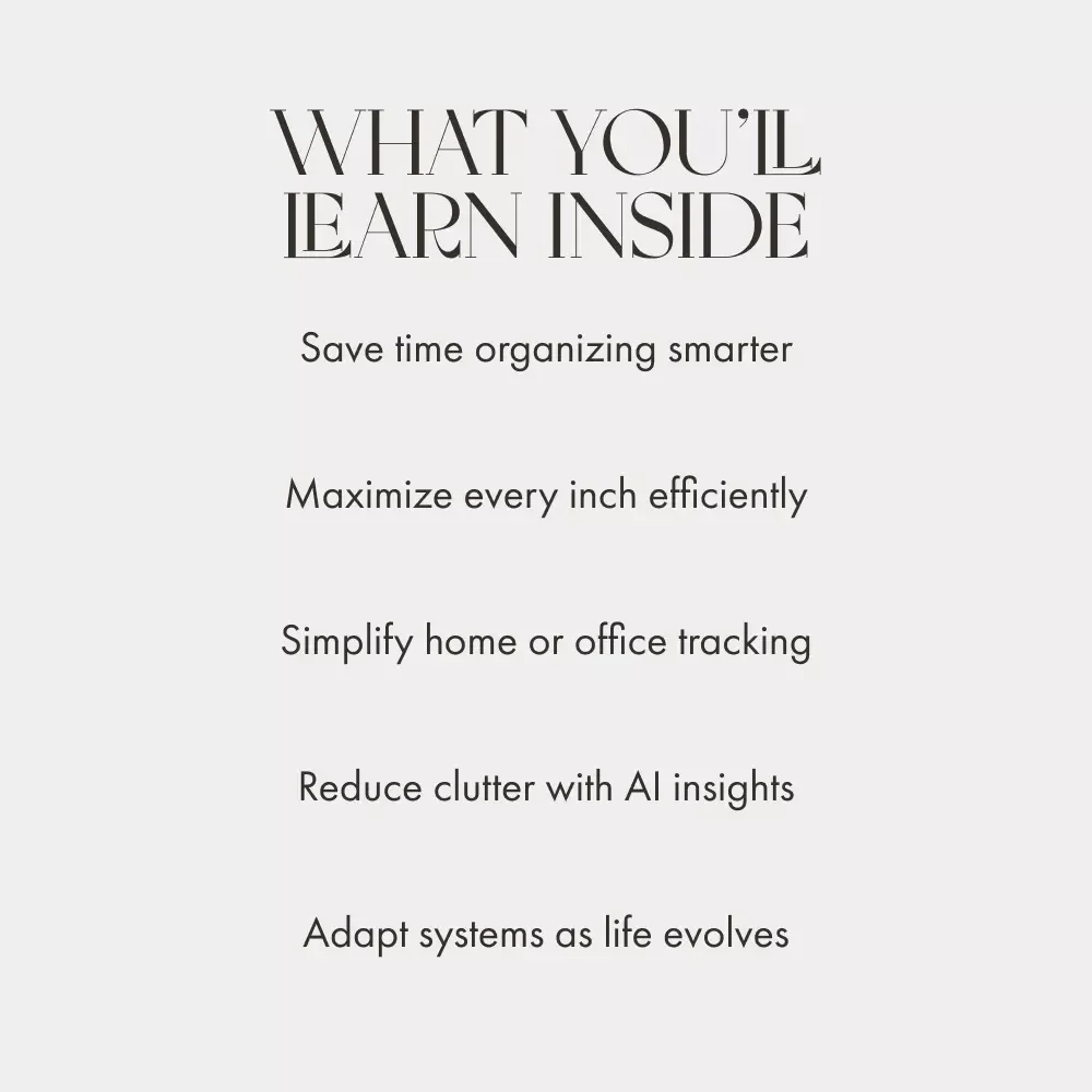 Smarter Spaces Ahead with AI | Digital eBook on How to Use AI to Track Storage Use for Homes & Workspaces | AI-Powered Organization Guide