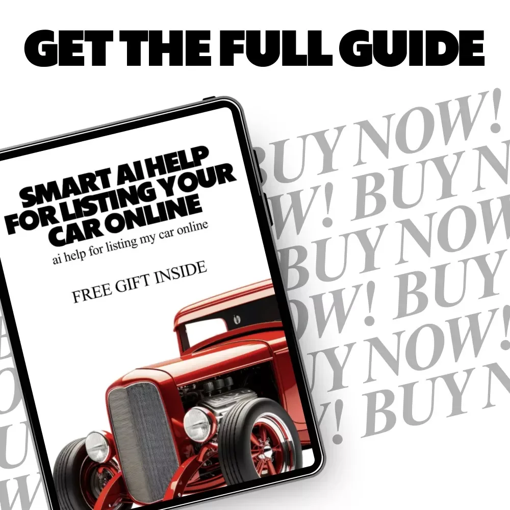 Smart AI Help for Listing Your Car Online | Easy Step-by-Step Guide for Faster Sales, Better Descriptions & Confident Pricing