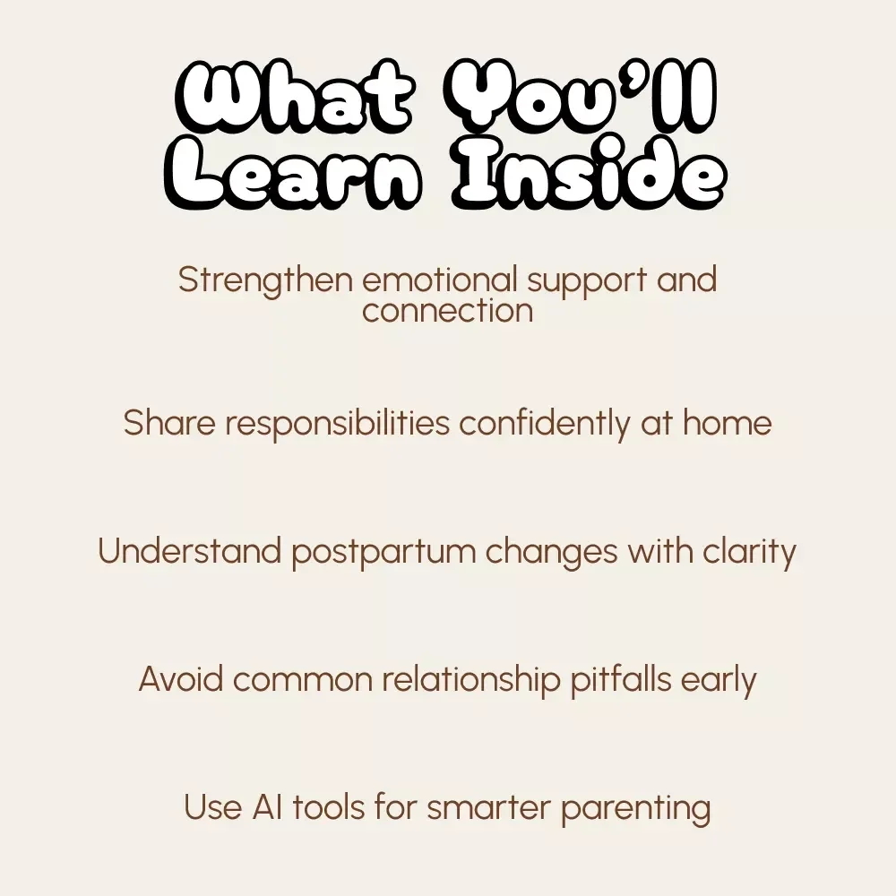 Together Through the First Weeks: Partner Support After Baby | Postpartum Guide for New Dads, Couples & Partners | Digital Download eBook, Parenting Support, Mental Health & Relationship Growth