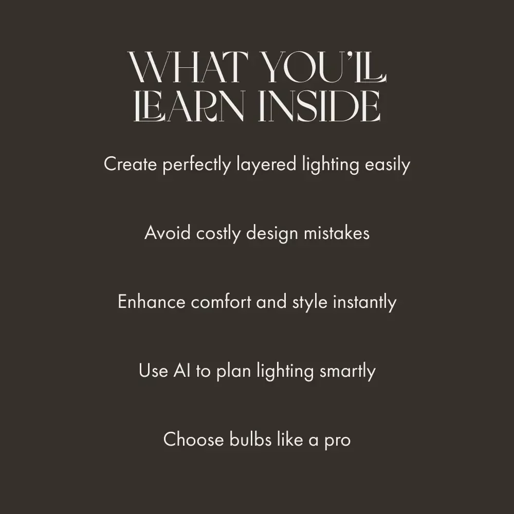 Light Up Your Home | Digital Lighting Guide for Modern Interiors | eBook & Printable Home Lighting Planner for Smart, Cozy, and Aesthetic Spaces