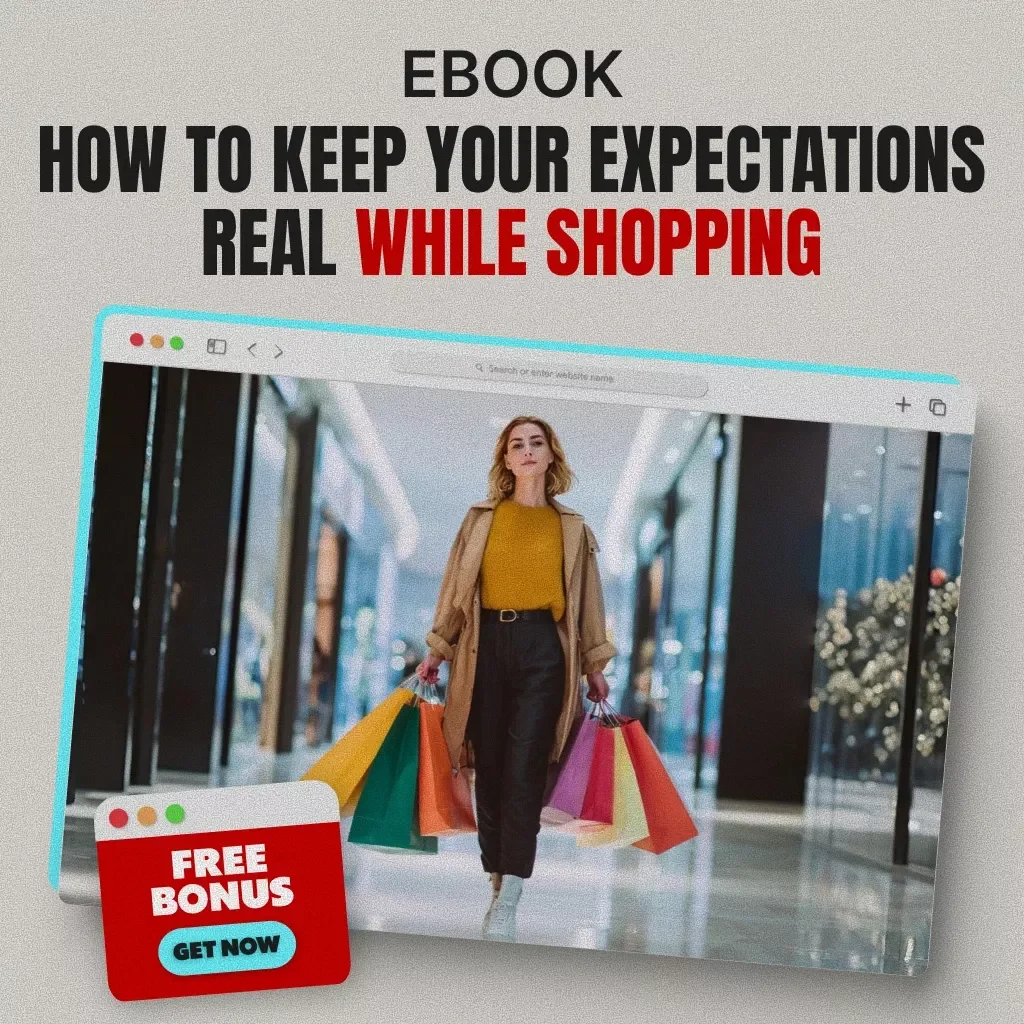 How to Keep Your Expectations Real While Shopping | Realistic Shopping Mindset eBook | Digital Download Guide for Smarter, Mindful Buyers | Learn How to Keep Expectations Realistic When Shopping