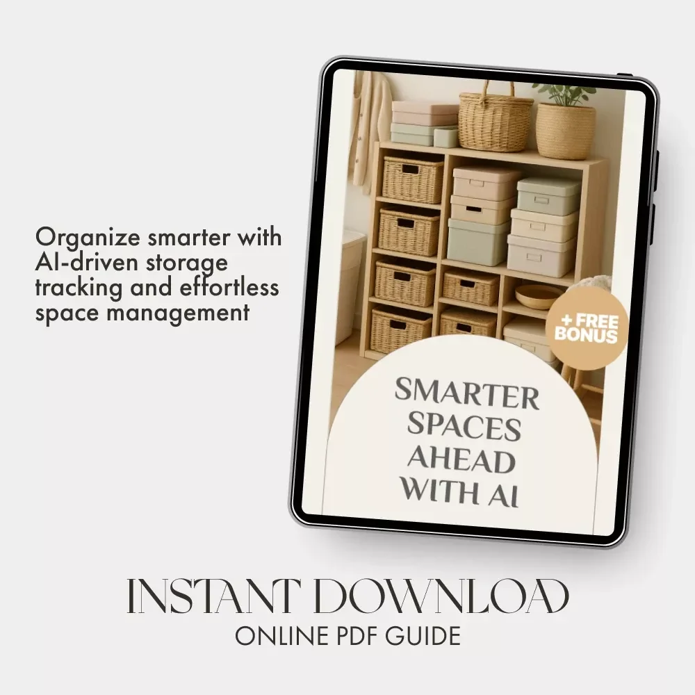 Smarter Spaces Ahead with AI | Digital eBook on How to Use AI to Track Storage Use for Homes & Workspaces | AI-Powered Organization Guide