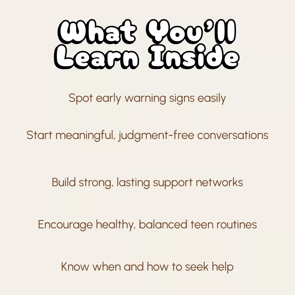 Practical Ways to Support Teens Through Depression | Mental Health eBook for Parents & Caregivers | How to Handle Teenage Depression Digital Download