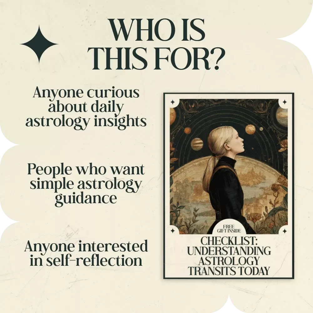 Checklist: Understanding Astrology Transits Today – Digital Astrology Guide & Daily Planner to Learn how to understand astrology transits today, Beginner-Friendly Astrology Transit Checklist