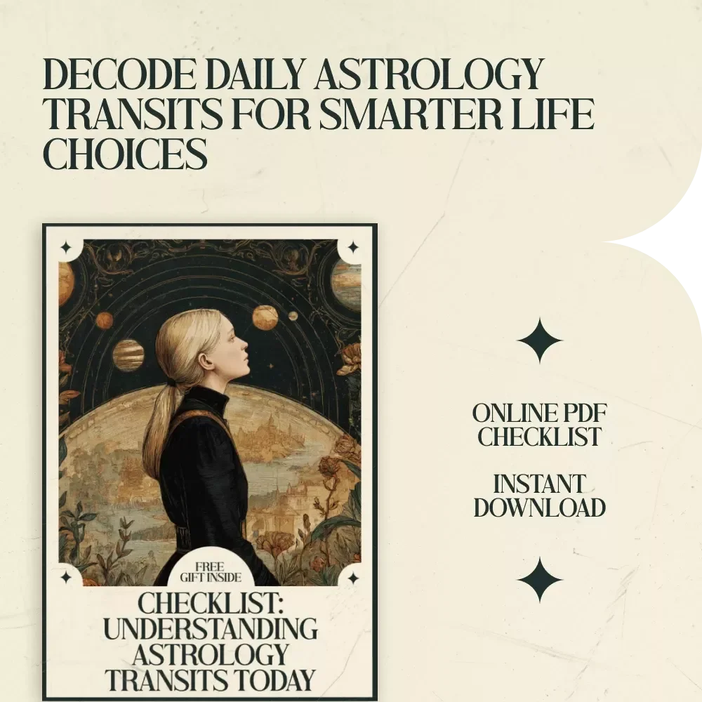 Checklist: Understanding Astrology Transits Today – Digital Astrology Guide & Daily Planner to Learn how to understand astrology transits today, Beginner-Friendly Astrology Transit Checklist