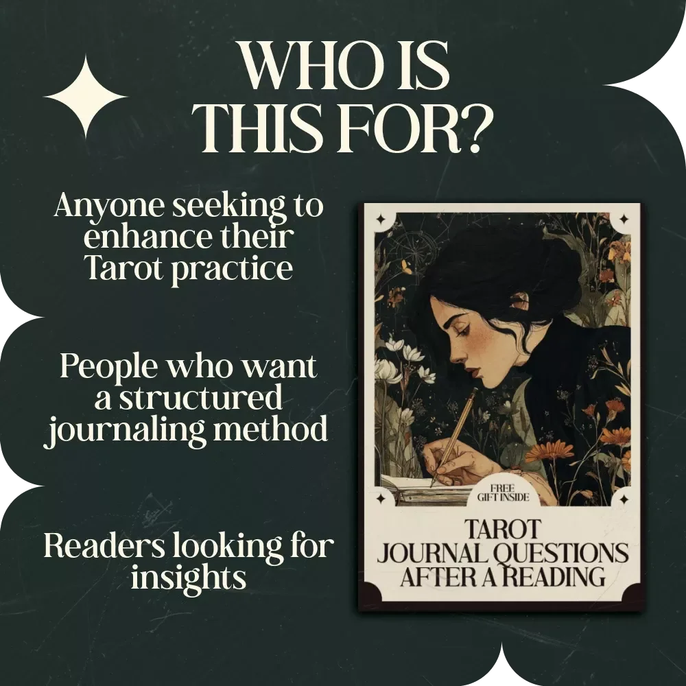 Tarot Journal Questions After a Reading - Reflect & Grow with this Printable Tarot Journal Checklist
