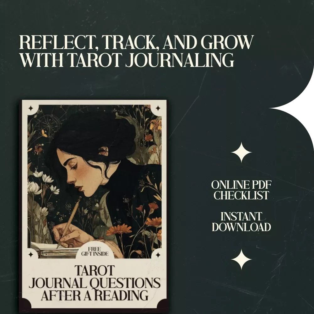 Tarot Journal Questions After a Reading - Reflect & Grow with this Printable Tarot Journal Checklist