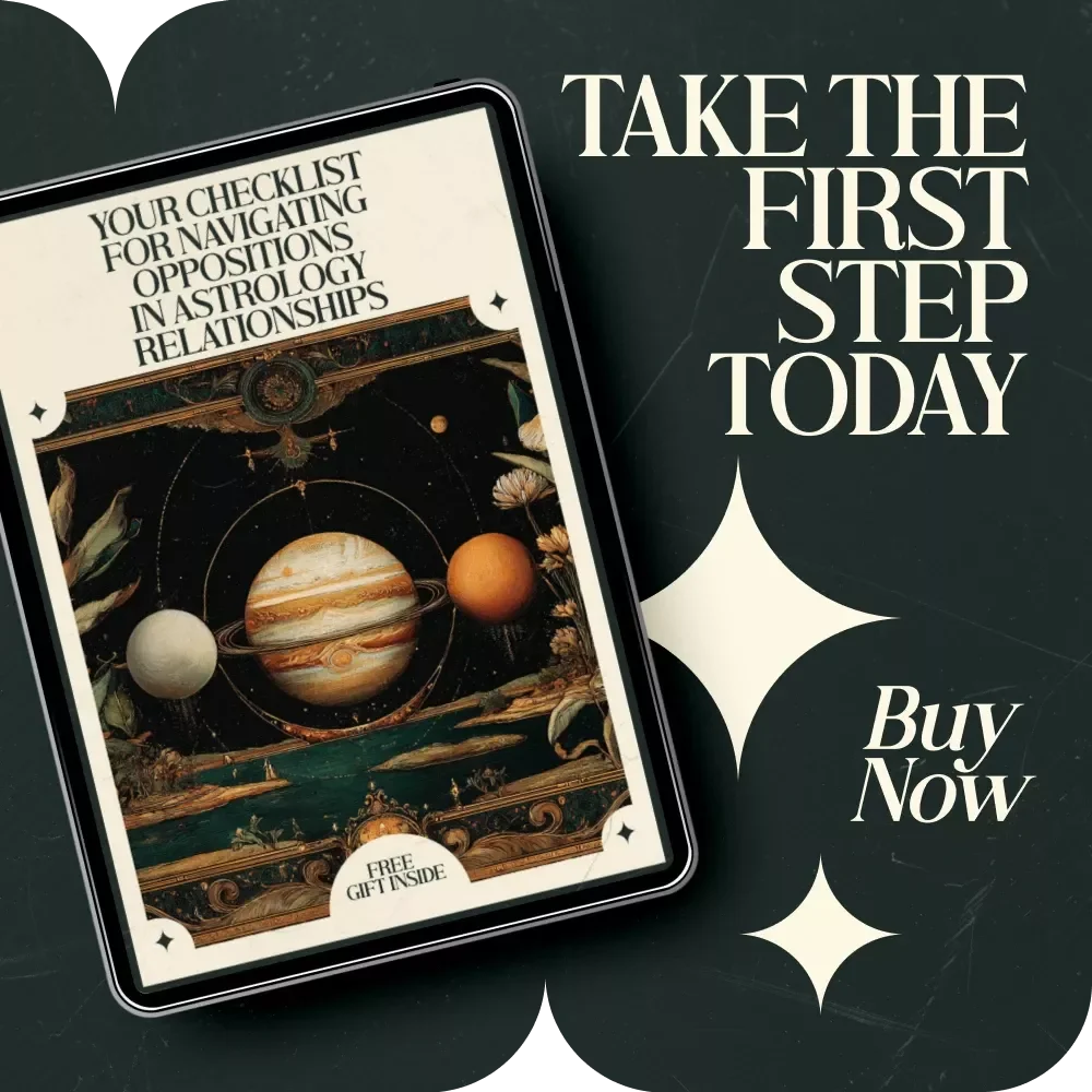 Your Checklist for Navigating Oppositions in Astrology Relationships – Digital Guide to Understanding the opposition meaning in astrology relationships, Synastry Insights, Relationship Astrology Worksheet & Self-Reflection Tool