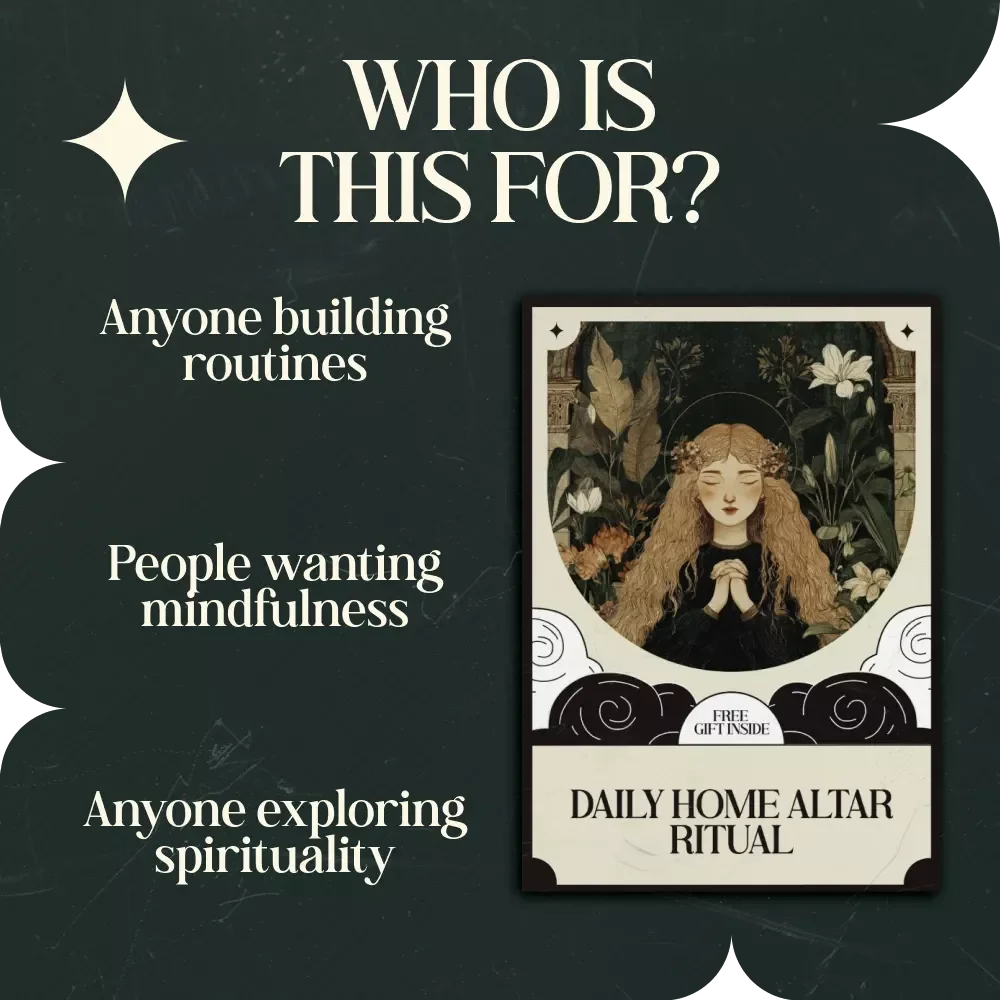 Daily Home Altar Ritual Checklist – Home Altar Routine for Daily Practice, Mindfulness & Spiritual Connection Guide