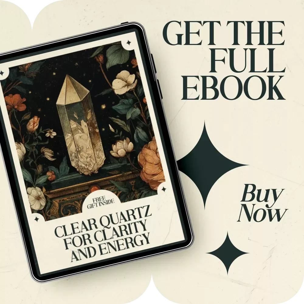 Clear Quartz for Clarity and Energy – Complete Guide to Clear Quartz Crystal Meaning and Uses, Beginner Crystal Healing eBook, Energy Amplification & Intention Setting Digital Download