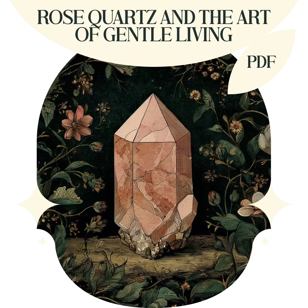Rose Quartz and the Art of Gentle Living – Rose Quartz Crystal Meaning and Uses Guide, Self-Care & Meditation eBook, Emotional Healing & Crystal Practice Digital Download