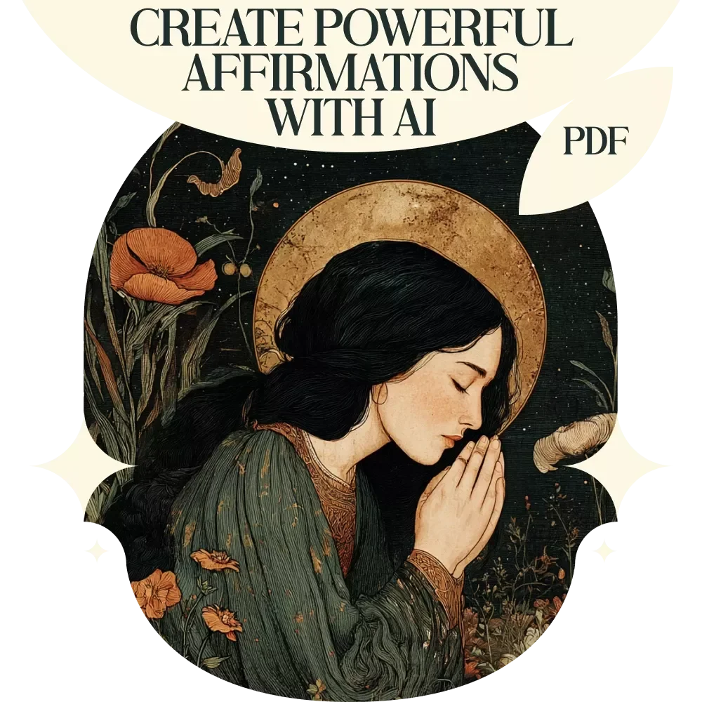 Create Powerful Affirmations With AI – AI Prompts for Manifestation Affirmations Guide, Digital Download eBook for Mindset, Law of Attraction & Goal Setting