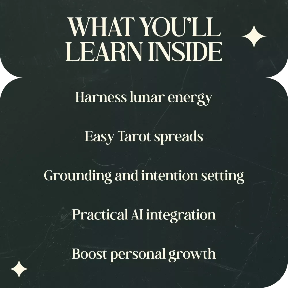 A Tarot Guide for Full Moon Reflection - A Digital Guide for Tarot Spreads, Full Moon Rituals, and Personal Growth