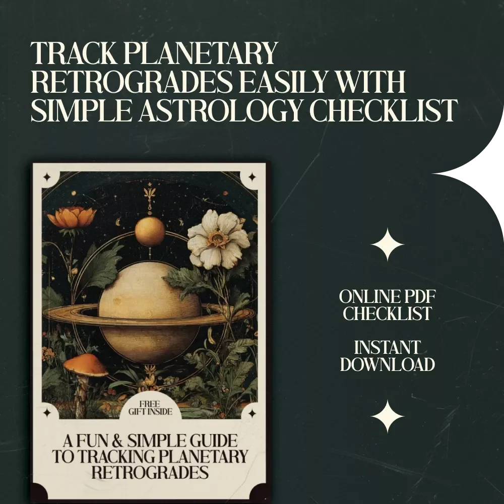 A Fun & Simple Guide to Tracking Planetary Retrogrades – Astrology Checklist & Beginner Workbook | Khow to track planetary retrogrades in astrology