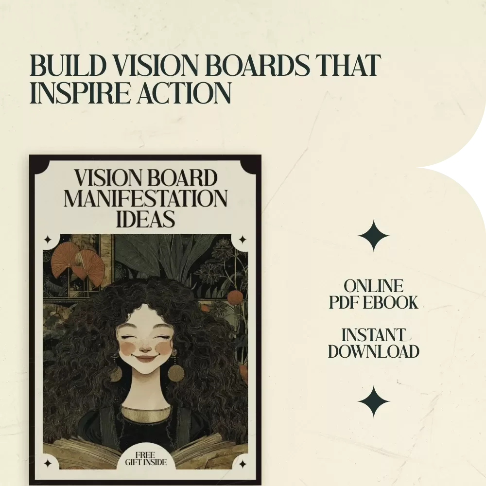 Vision Board Manifestation Ideas Guide – Vision Board Manifestation Ideas for Goals, Dreams & Life Design | Digital Download Manifestation Workbook