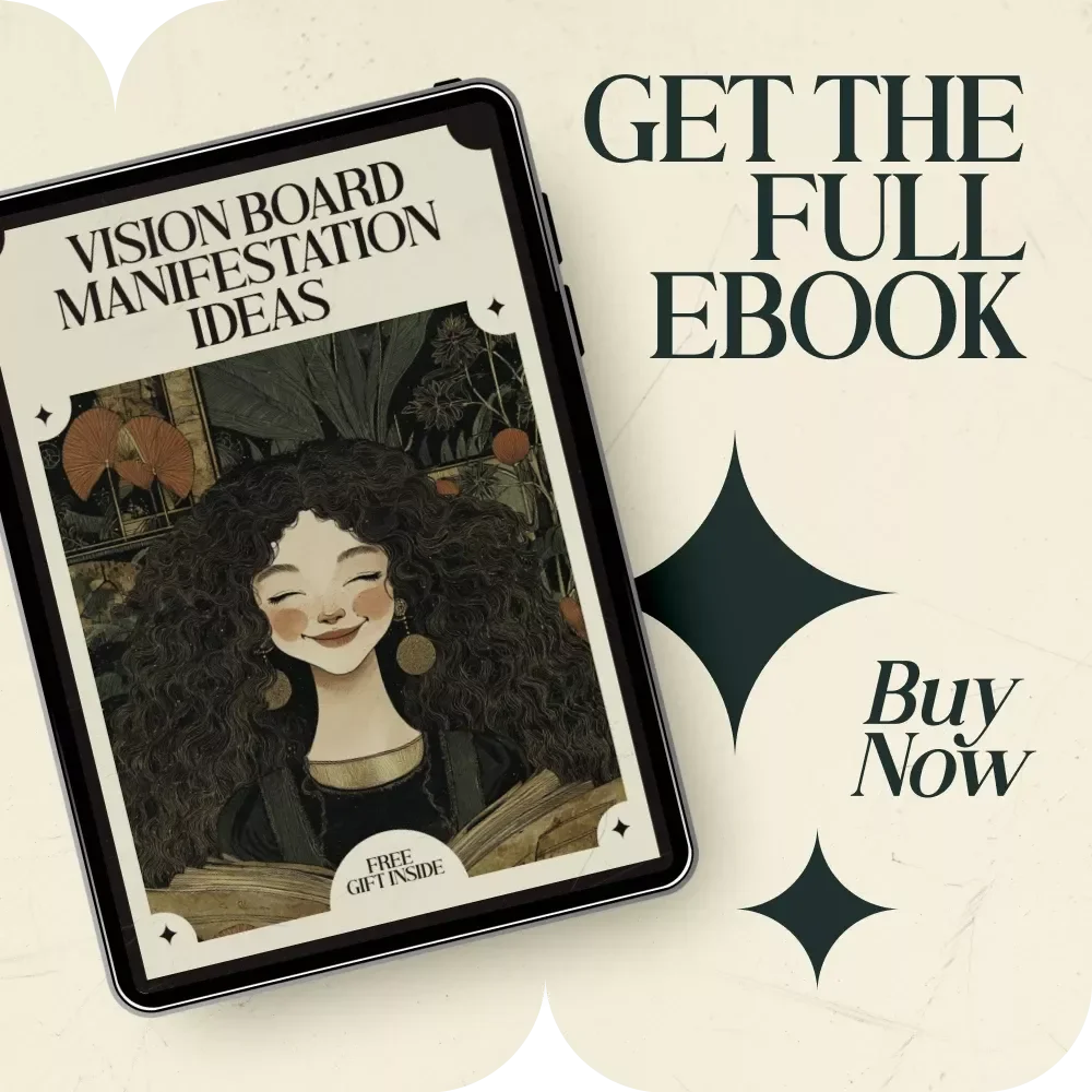 Vision Board Manifestation Ideas Guide – Vision Board Manifestation Ideas for Goals, Dreams & Life Design | Digital Download Manifestation Workbook