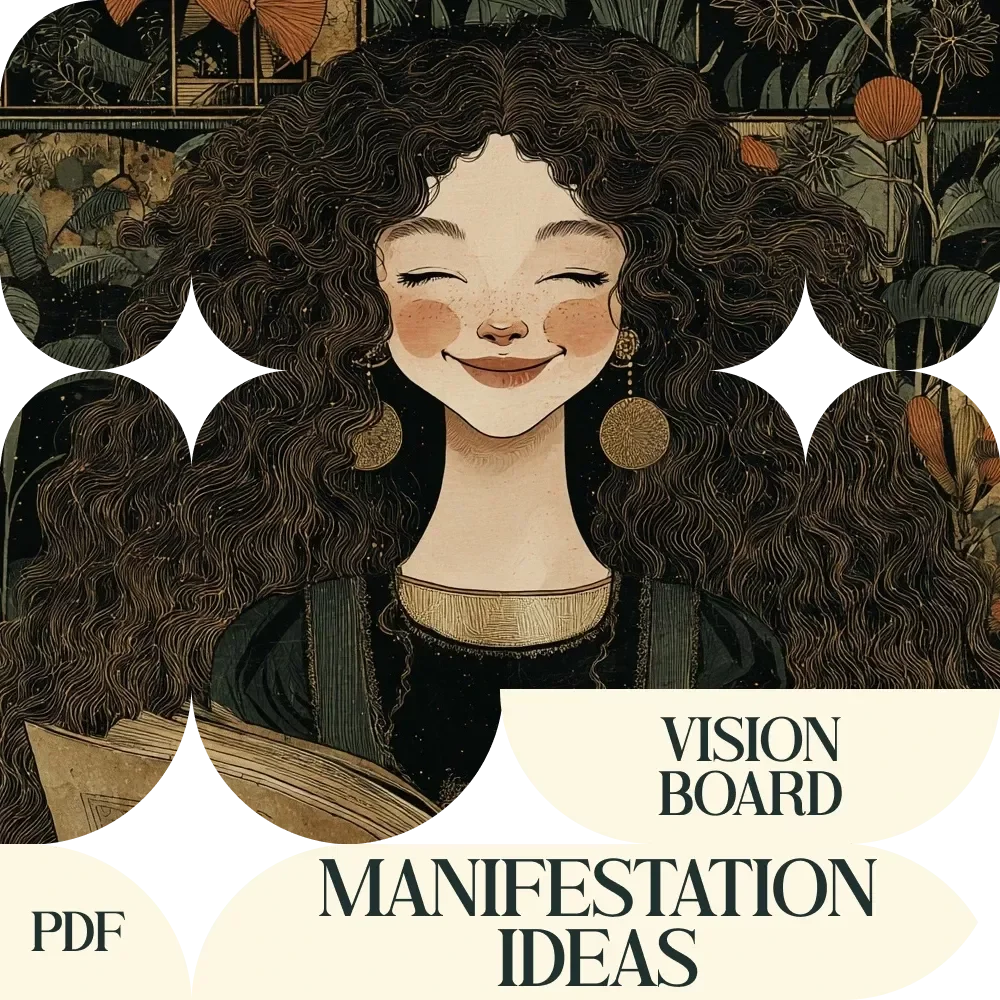 Vision Board Manifestation Ideas Guide – Vision Board Manifestation Ideas for Goals, Dreams & Life Design | Digital Download Manifestation Workbook