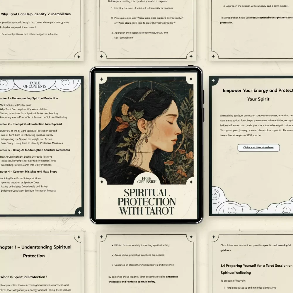 Spiritual Protection with Tarot: A Digital Guide for Using Tarot Spread for Spiritual Protection