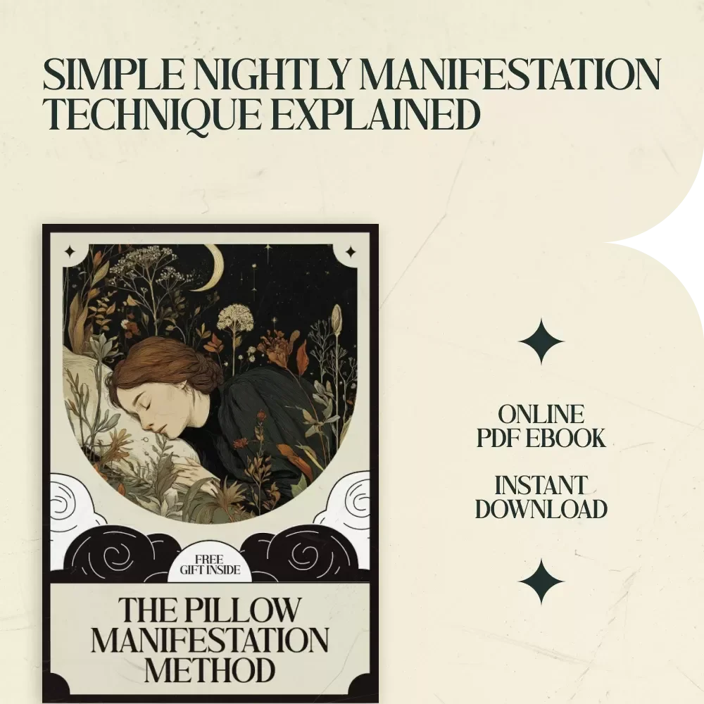 The Pillow Manifestation Method — Pillow Manifestation Method Explained Guide, Night Manifestation Routine, Law of Attraction Sleep Technique, Digital Download Self-Growth eBook