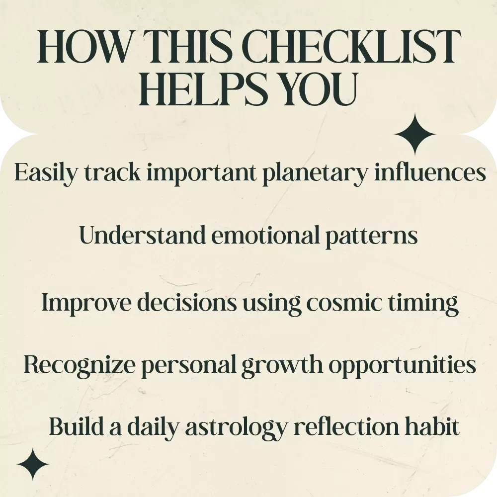 How Current Transits Are Shaping Your Birth Chart Today – Astrology Checklist Guide to Understand how current transits affect my birth chart