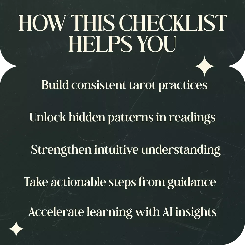 Tarot Card Tracking Ideas for Beginners – A Practical Checklist for Your Tarot Journey