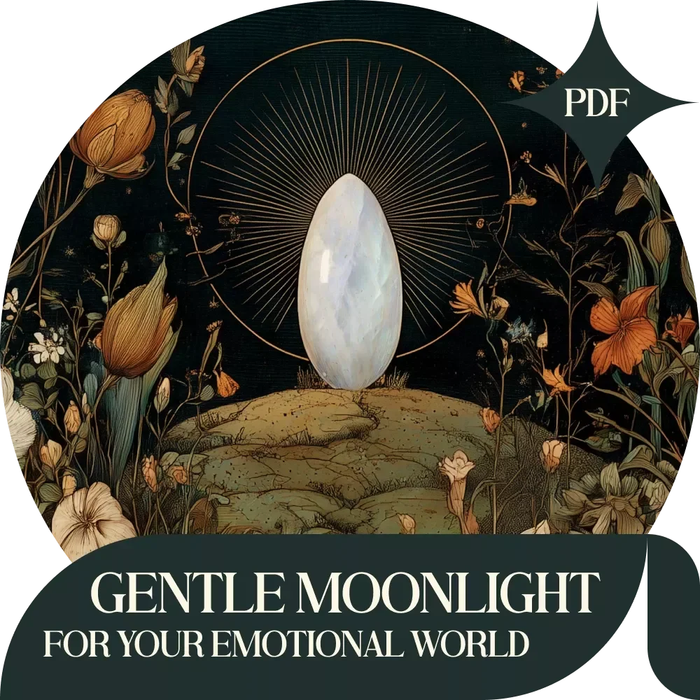 Gentle Moonlight for Your Emotional World — Moonstone Crystal Meaning and Emotions Guide, Emotional Healing with Moonstone, Spiritual Self-Care eBook, Moonstone Rituals & Reflection Digital Download