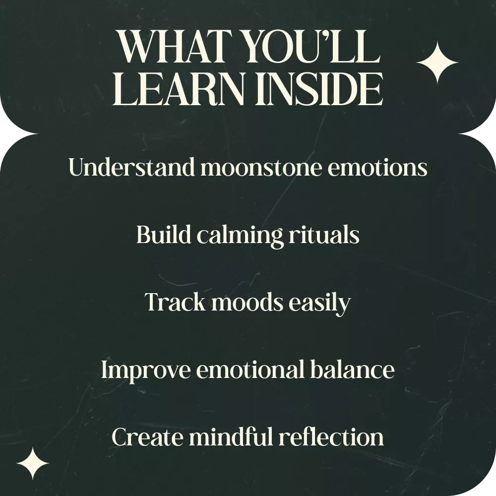 Gentle Moonlight for Your Emotional World — Moonstone Crystal Meaning and Emotions Guide, Emotional Healing with Moonstone, Spiritual Self-Care eBook, Moonstone Rituals & Reflection Digital Download