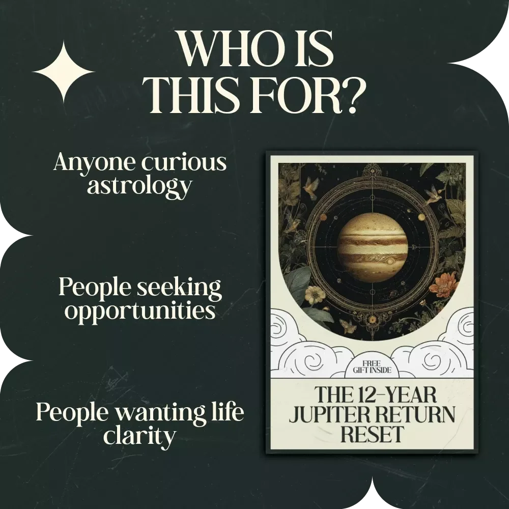 The 12-Year Jupiter Return Reset: A Fun & Insightful Checklist – Astrology Growth Guide Explaining Jupiter Return Meaning Every 12 Years, Self-Reflection & Life Expansion Planner