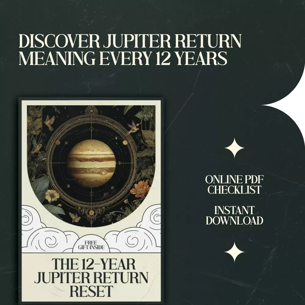 The 12-Year Jupiter Return Reset: A Fun & Insightful Checklist – Astrology Growth Guide Explaining Jupiter Return Meaning Every 12 Years, Self-Reflection & Life Expansion Planner