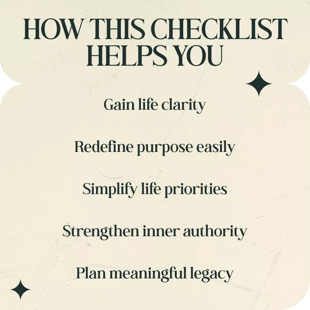 The Second Saturn Return Survival & Success Checklist – A Fun, Grounded Guide to Thriving Around Age 58 | Understanding the second saturn return meaning around age 58 | Reflection, Reinvention & Life Purpose Digital Download
