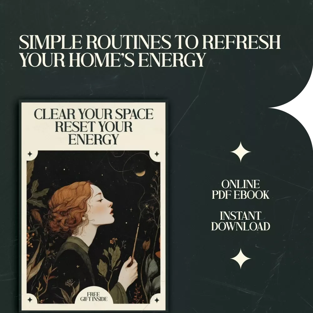 Clear Your Space Reset Your Energy – Energy Cleansing Routine for Home Guide, Home Reset Rituals, Positive Energy Workbook, Digital Download