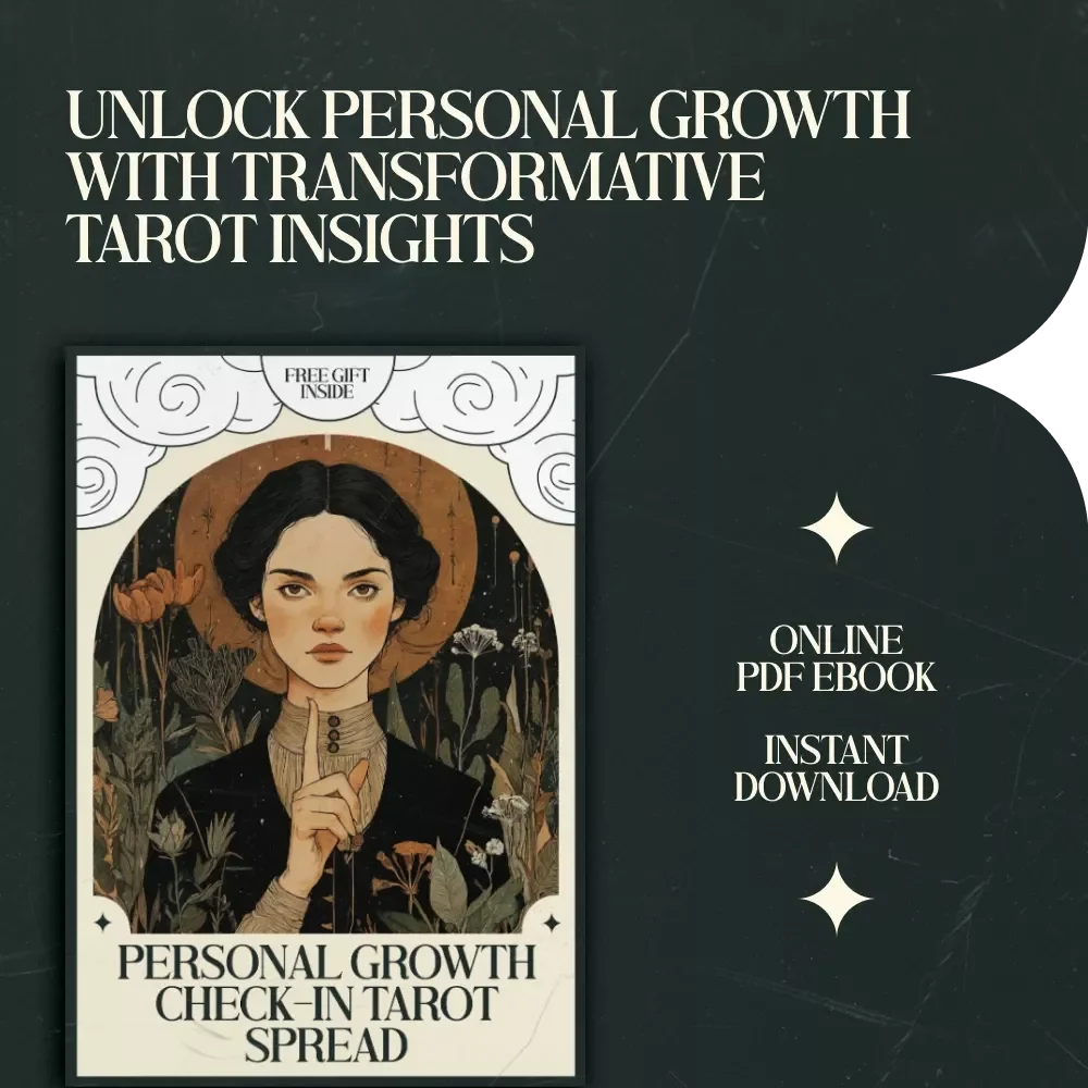 Personal Growth Check-In Tarot Spread Guide: Unlock Your Potential with a 5-Card Spread for Self-Reflection and Growth