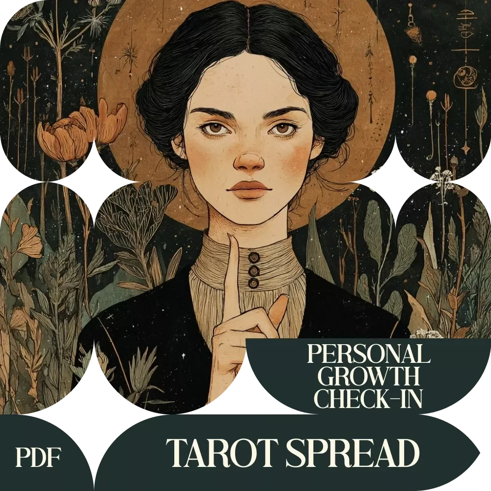 Personal Growth Check-In Tarot Spread Guide: Unlock Your Potential with a 5-Card Spread for Self-Reflection and Growth