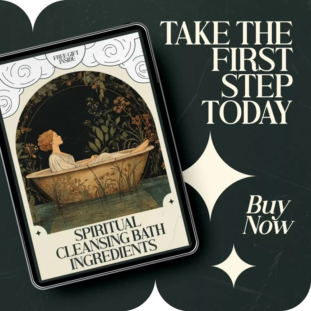 Spiritual Cleansing Bath Ingredients Checklist – Complete spiritual cleansing bath ingredients list for Ritual Baths, Energy Clearing, Self-Care Guide Download