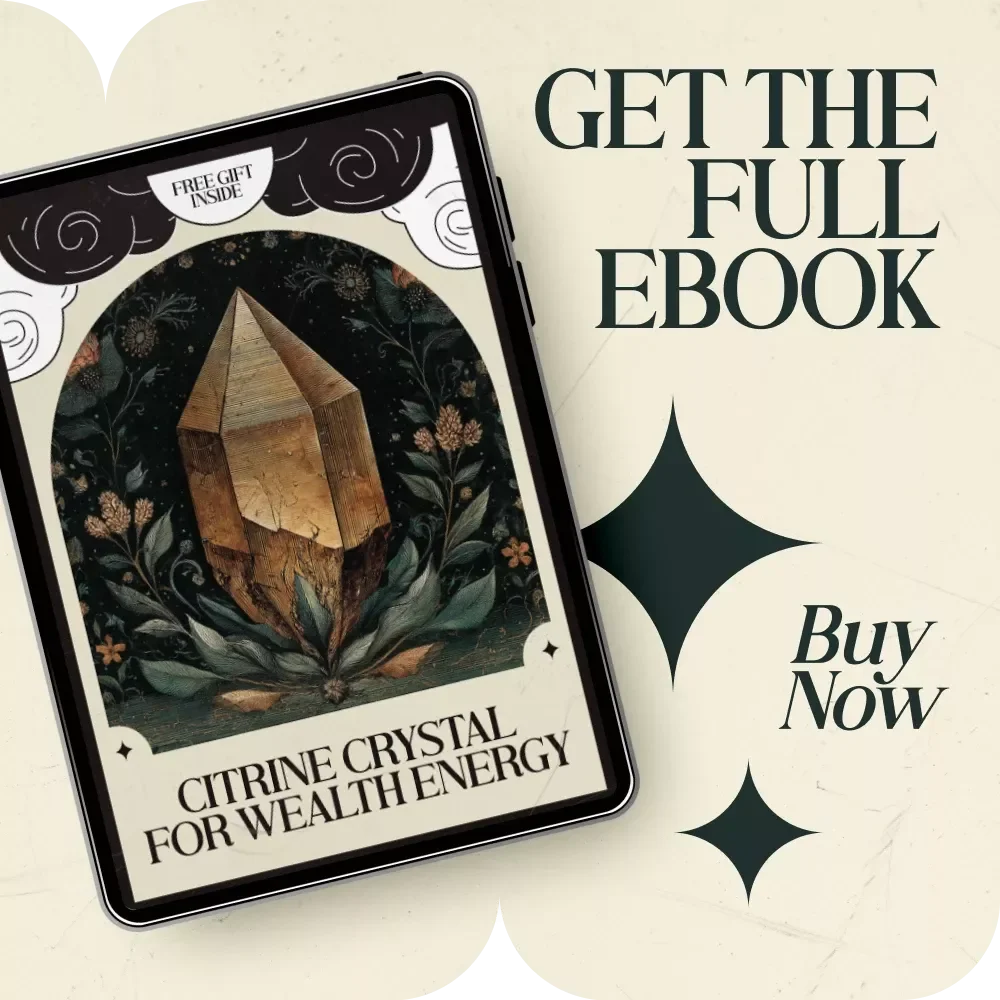 Citrine Crystal for Wealth Energy eBook – Citrine Crystal Meaning and Money Energy Guide, Merchant’s Stone Prosperity Rituals, Financial Mindset & Abundance Habits Digital Download