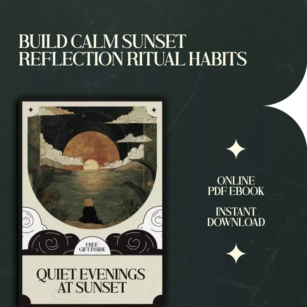 Quiet Evenings at Sunset – A Mindful Guide with Sunset Reflection Ritual Ideas for Calm Evenings, Self-Reflection, and Building a Peaceful Daily Sunset Ritual