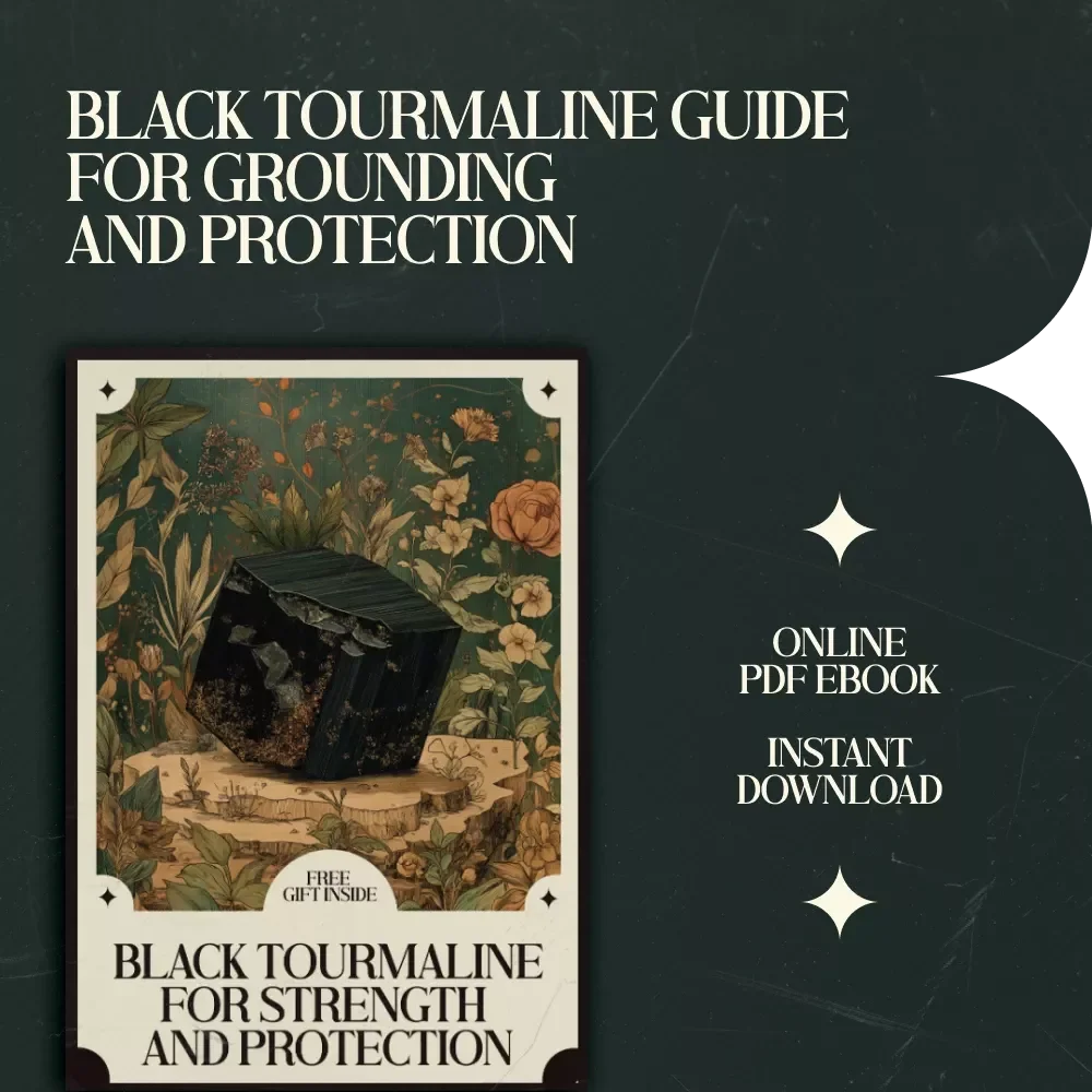 Black Tourmaline for Strength and Protection – Complete Crystal Guide eBook | Black Tourmaline Crystal Meaning and Protection | Spiritual Energy Protection, Grounding, Home & Personal Protection Guide