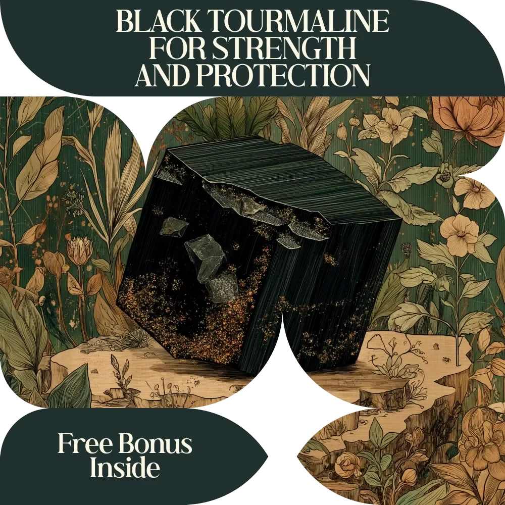Black Tourmaline for Strength and Protection – Complete Crystal Guide eBook | Black Tourmaline Crystal Meaning and Protection | Spiritual Energy Protection, Grounding, Home & Personal Protection Guide